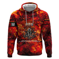 Firefighter Dad Zip Hoodie a Hero in the Flames - a Light in Our Lives