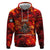 Firefighter Dad Zip Hoodie a Hero in the Flames - a Light in Our Lives