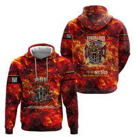 Firefighter Dad Zip Hoodie a Hero in the Flames - a Light in Our Lives
