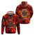 Firefighter Dad Zip Hoodie a Hero in the Flames - a Light in Our Lives