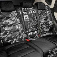 Veteran Fathers Day Back Car Seat Cover My Dad is Not Just a Veteran, He's My Hero - Wonder Print Shop