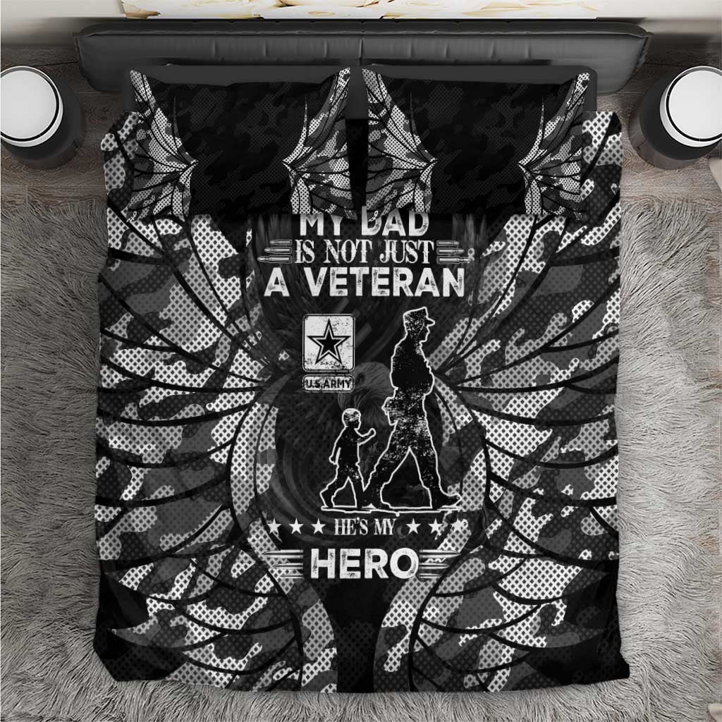 Veteran Fathers Day Bedding Set My Dad is Not Just a Veteran, He's My Hero - Wonder Print Shop