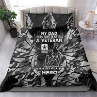 Veteran Fathers Day Bedding Set My Dad is Not Just a Veteran, He's My Hero - Wonder Print Shop
