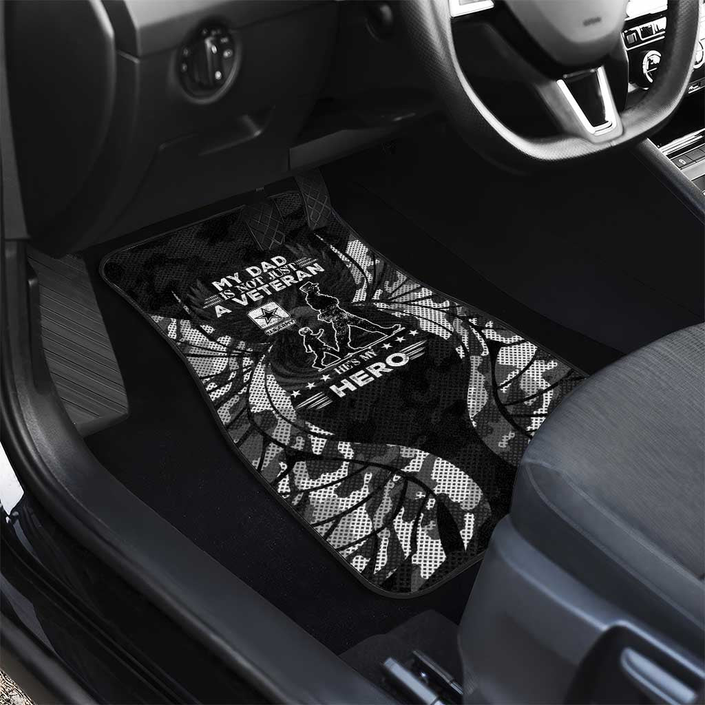 Veteran Fathers Day Car Mats My Dad is Not Just a Veteran, He's My Hero - Wonder Print Shop