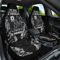 Veteran Fathers Day Car Seat Cover My Dad is Not Just a Veteran, He's My Hero - Wonder Print Shop