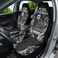 Veteran Fathers Day Car Seat Cover My Dad is Not Just a Veteran, He's My Hero - Wonder Print Shop