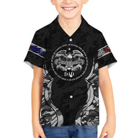 Veteran Fathers Day Family Matching Long Sleeve Bodycon Dress and Hawaiian Shirt My Dad is Not Just a Veteran, He's My Hero - Wonder Print Shop