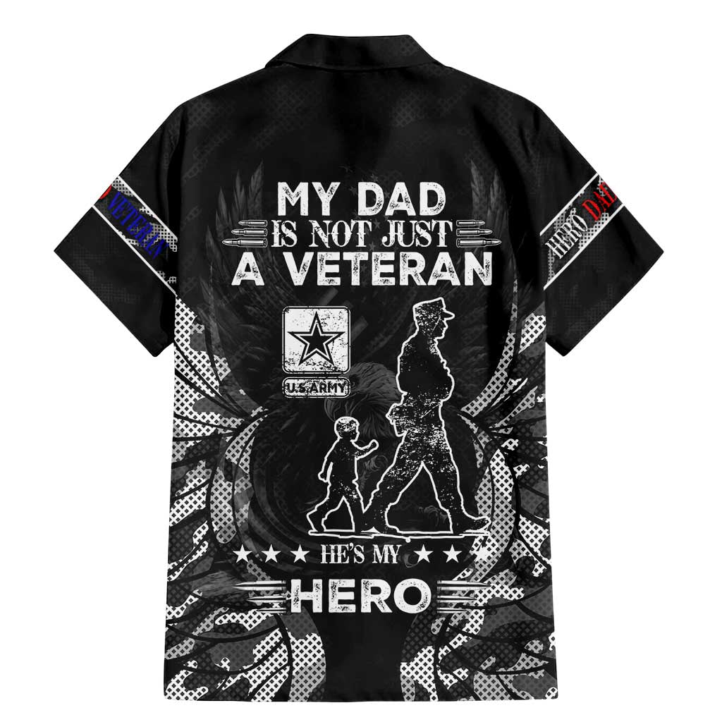 Veteran Fathers Day Family Matching Mermaid Dress and Hawaiian Shirt My Dad is Not Just a Veteran, He's My Hero - Wonder Print Shop