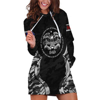 Veteran Fathers Day Hoodie Dress My Dad is Not Just a Veteran, He's My Hero - Wonder Print Shop