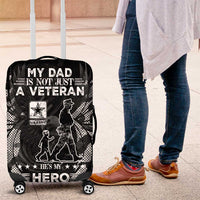 Veteran Fathers Day Luggage Cover My Dad is Not Just a Veteran, He's My Hero - Wonder Print Shop