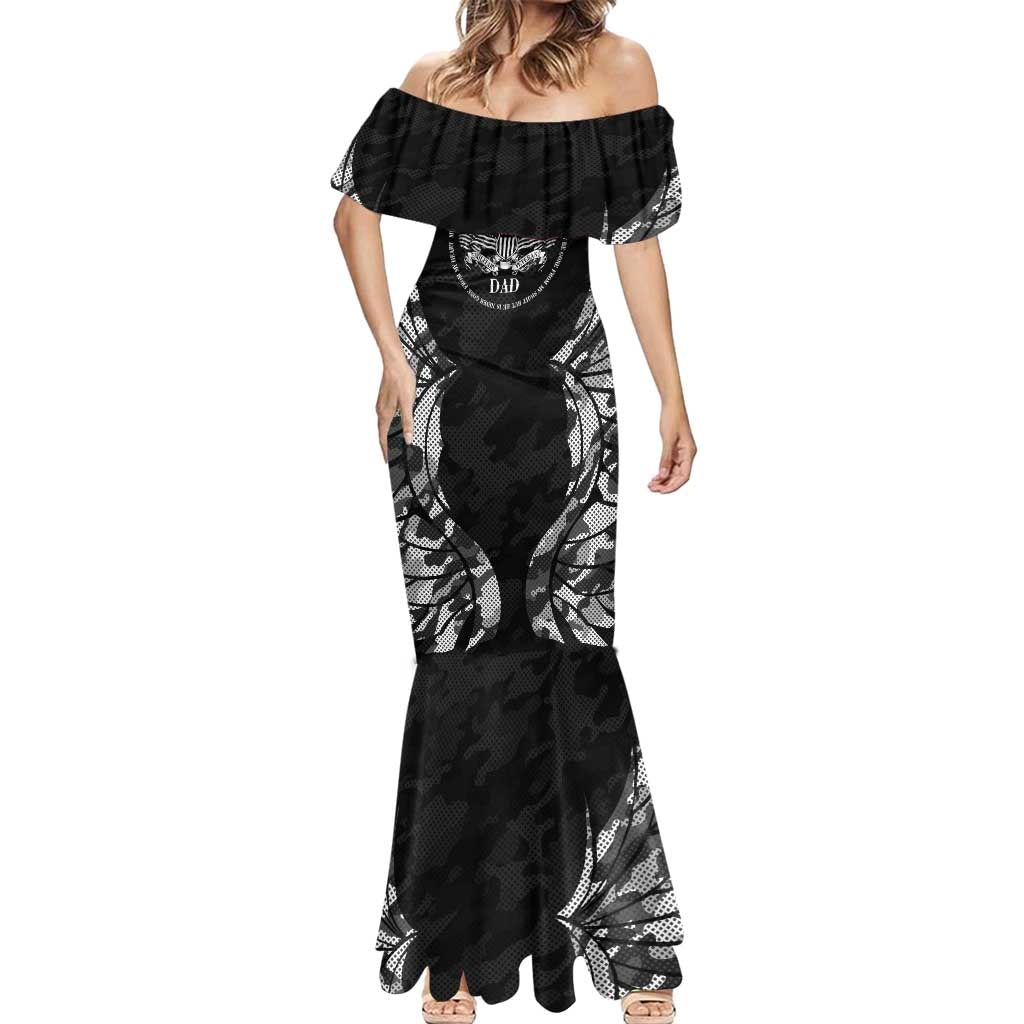 Veteran Fathers Day Mermaid Dress My Dad is Not Just a Veteran, He's My Hero - Wonder Print Shop