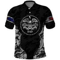 Veteran Fathers Day Polo Shirt My Dad is Not Just a Veteran, He's My Hero - Wonder Print Shop