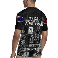 Veteran Fathers Day Rugby Jersey My Dad is Not Just a Veteran, He's My Hero - Wonder Print Shop