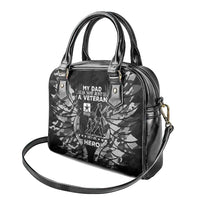 Veteran Fathers Day Shoulder Handbag My Dad is Not Just a Veteran, He's My Hero - Wonder Print Shop