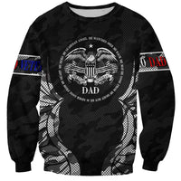 Veteran Fathers Day Sweatshirt My Dad is Not Just a Veteran, He's My Hero - Wonder Print Shop