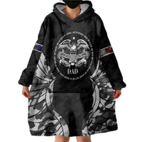 Veteran Fathers Day Wearable Blanket Hoodie My Dad is Not Just a Veteran, He's My Hero - Wonder Print Shop