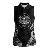 Veteran Fathers Day Women Sleeveless Polo Shirt My Dad is Not Just a Veteran, He's My Hero - Wonder Print Shop