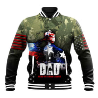 Veteran Dad Baseball Jacket I Am a Veteran Like My Father Before Me