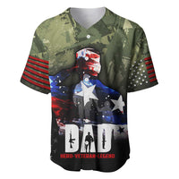 Veteran Dad Baseball Jersey I Am a Veteran Like My Father Before Me