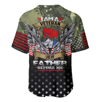 Veteran Dad Baseball Jersey I Am a Veteran Like My Father Before Me