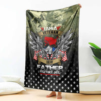 Veteran Dad Blanket I Am a Veteran Like My Father Before Me