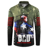 Veteran Dad Button Sweatshirt I Am a Veteran Like My Father Before Me