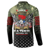 Veteran Dad Button Sweatshirt I Am a Veteran Like My Father Before Me
