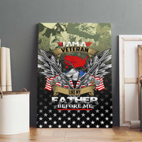 Veteran Dad Canvas Wall Art I Am a Veteran Like My Father Before Me