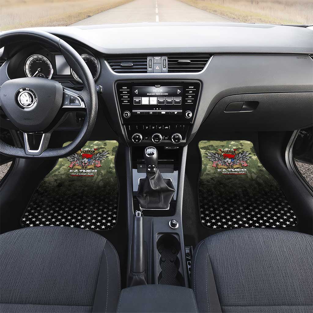 Veteran Dad Car Mats I Am a Veteran Like My Father Before Me