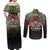 Veteran Dad Couples Matching Off Shoulder Maxi Dress and Long Sleeve Button Shirt I Am a Veteran Like My Father Before Me