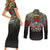 Veteran Dad Couples Matching Short Sleeve Bodycon Dress and Long Sleeve Button Shirt I Am a Veteran Like My Father Before Me