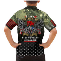 Veteran Dad Family Matching Mermaid Dress and Hawaiian Shirt I Am a Veteran Like My Father Before Me