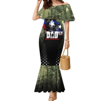 Veteran Dad Family Matching Mermaid Dress and Hawaiian Shirt I Am a Veteran Like My Father Before Me