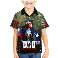 Veteran Dad Family Matching Mermaid Dress and Hawaiian Shirt I Am a Veteran Like My Father Before Me