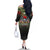 Veteran Dad Family Matching Off The Shoulder Long Sleeve Dress and Hawaiian Shirt I Am a Veteran Like My Father Before Me