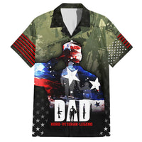 Veteran Dad Family Matching Short Sleeve Bodycon Dress and Hawaiian Shirt I Am a Veteran Like My Father Before Me