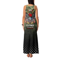 Veteran Dad Family Matching Tank Maxi Dress and Hawaiian Shirt I Am a Veteran Like My Father Before Me