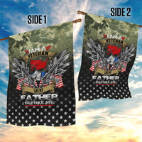 Veteran Dad Garden Flag I Am a Veteran Like My Father Before Me