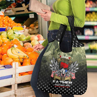 Veteran Dad Grocery Bag I Am a Veteran Like My Father Before Me
