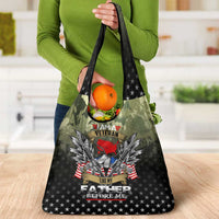 Veteran Dad Grocery Bag I Am a Veteran Like My Father Before Me