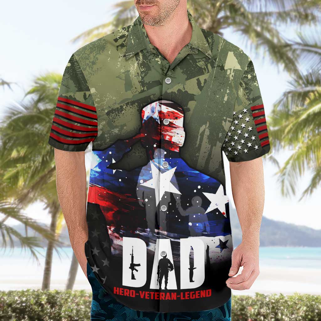 Veteran Dad Hawaiian Shirt I Am a Veteran Like My Father Before Me