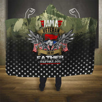 Veteran Dad Hooded Blanket I Am a Veteran Like My Father Before Me