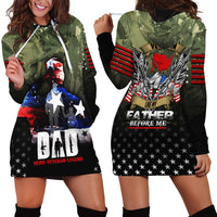 Veteran Dad Hoodie Dress I Am a Veteran Like My Father Before Me