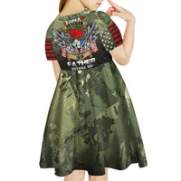 Veteran Dad Kid Short Sleeve Dress I Am a Veteran Like My Father Before Me