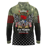 Veteran Dad Long Sleeve Polo Shirt I Am a Veteran Like My Father Before Me