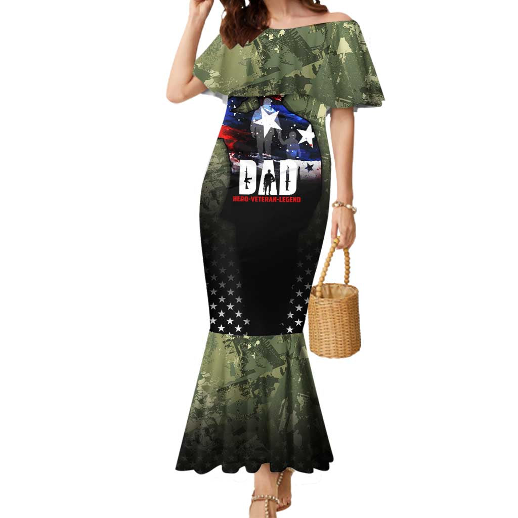 Veteran Dad Mermaid Dress I Am a Veteran Like My Father Before Me
