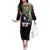 Veteran Dad Off The Shoulder Long Sleeve Dress I Am a Veteran Like My Father Before Me