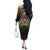 Veteran Dad Off The Shoulder Long Sleeve Dress I Am a Veteran Like My Father Before Me