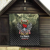Veteran Dad Quilt I Am a Veteran Like My Father Before Me