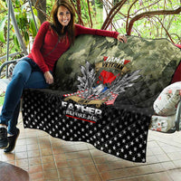 Veteran Dad Quilt I Am a Veteran Like My Father Before Me